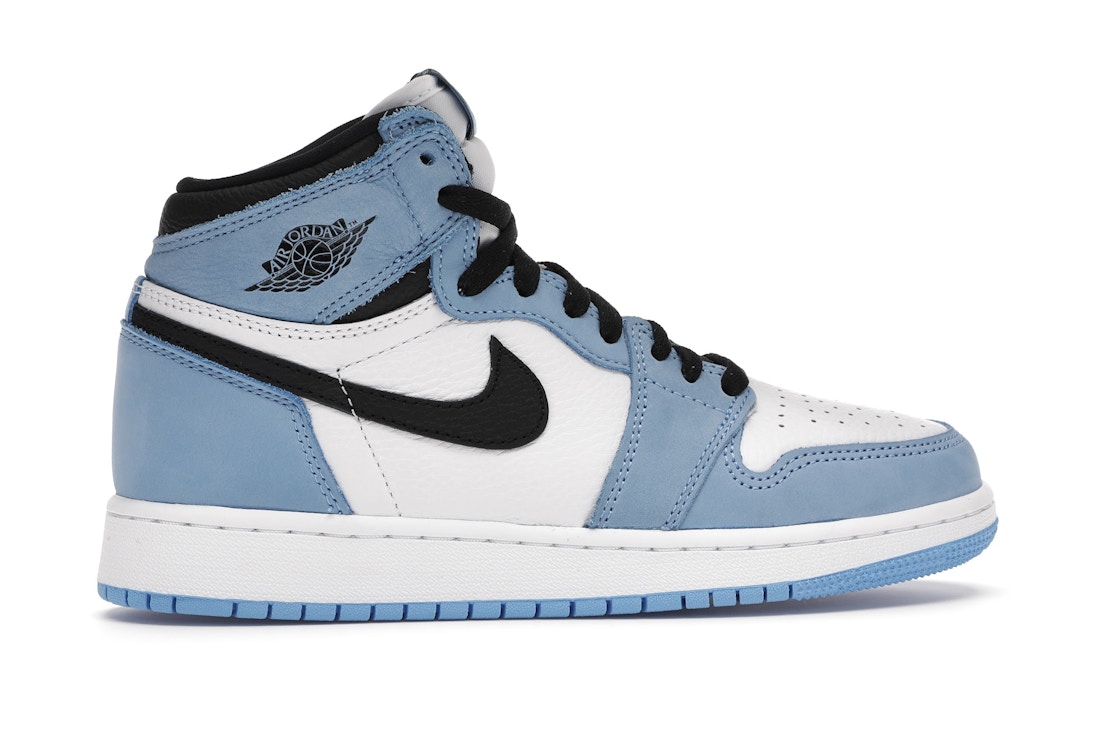 Jordan 1 Retro High White University Blue Black Gs 134 Jordan 1 Retro High White University Blue Black Gs 134