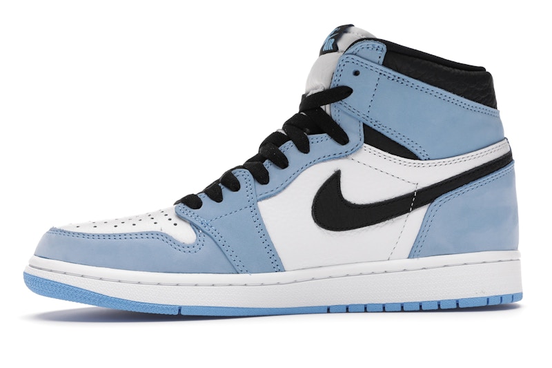 Jordan 1 Retro High White University Blue Black - 555088-134
