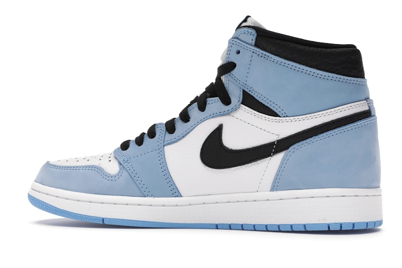 Jordan 1 Retro High White University Blue Black - 555088-134