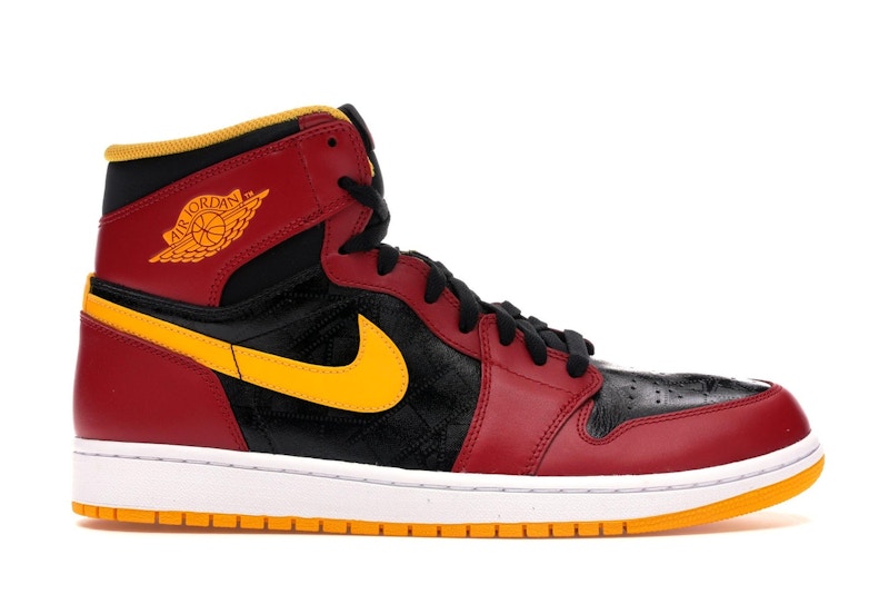 Jordan 1 white yellow red top