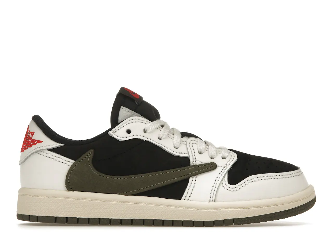 Jordan 1 Retro Low OG SP Travis Scott Olive (PS) Kids' - DZ5909-106 - US