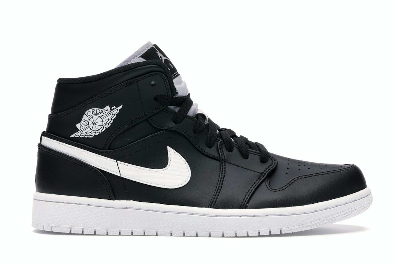 Jordan 1 Retro Mid Black White - 554724-038