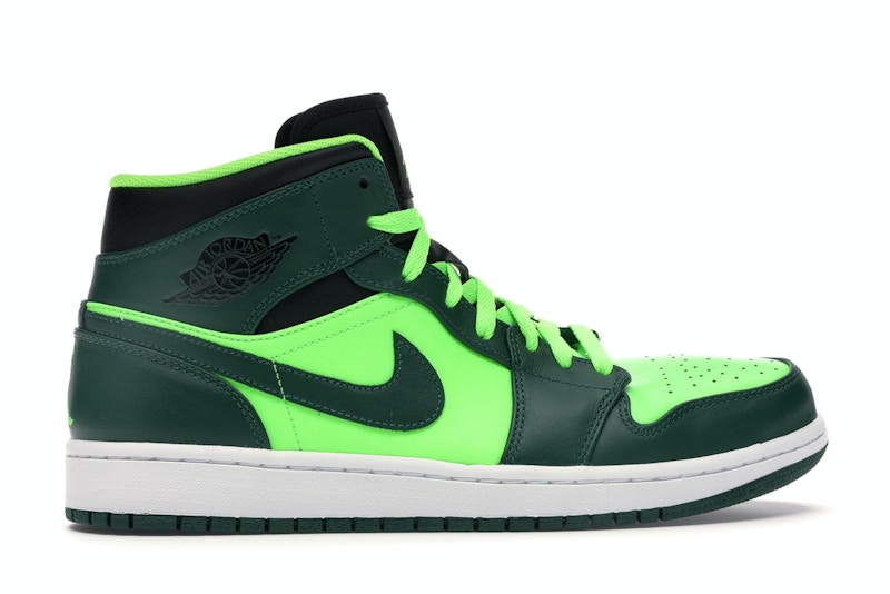 Jordan 1 mid gialle e verdi Clearance