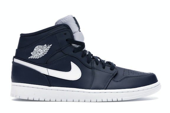 Jordan 1 Retro Mid Obsidian White 0