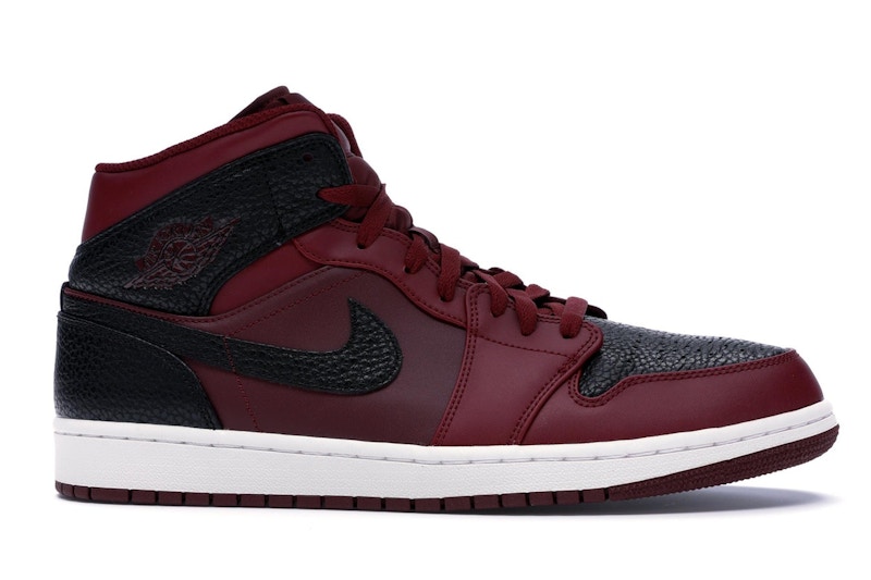 Jordan 1 Retro Mid Team Red Black - 554724-601 Jordan 1 Retro Mid Team Red Black - 554724-601