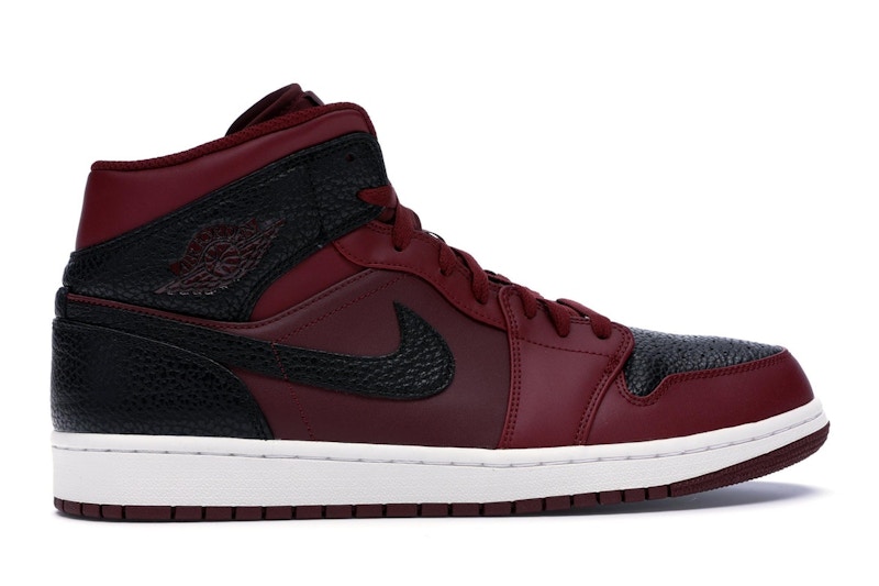 Jordan mid 1 red and black Outlet