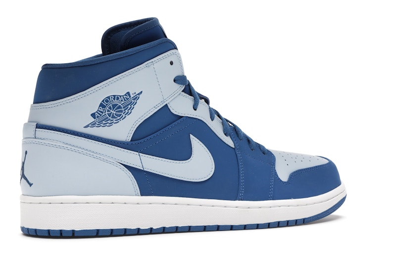 Jordan 1 Retro Mid Team Royal Ice Blue 