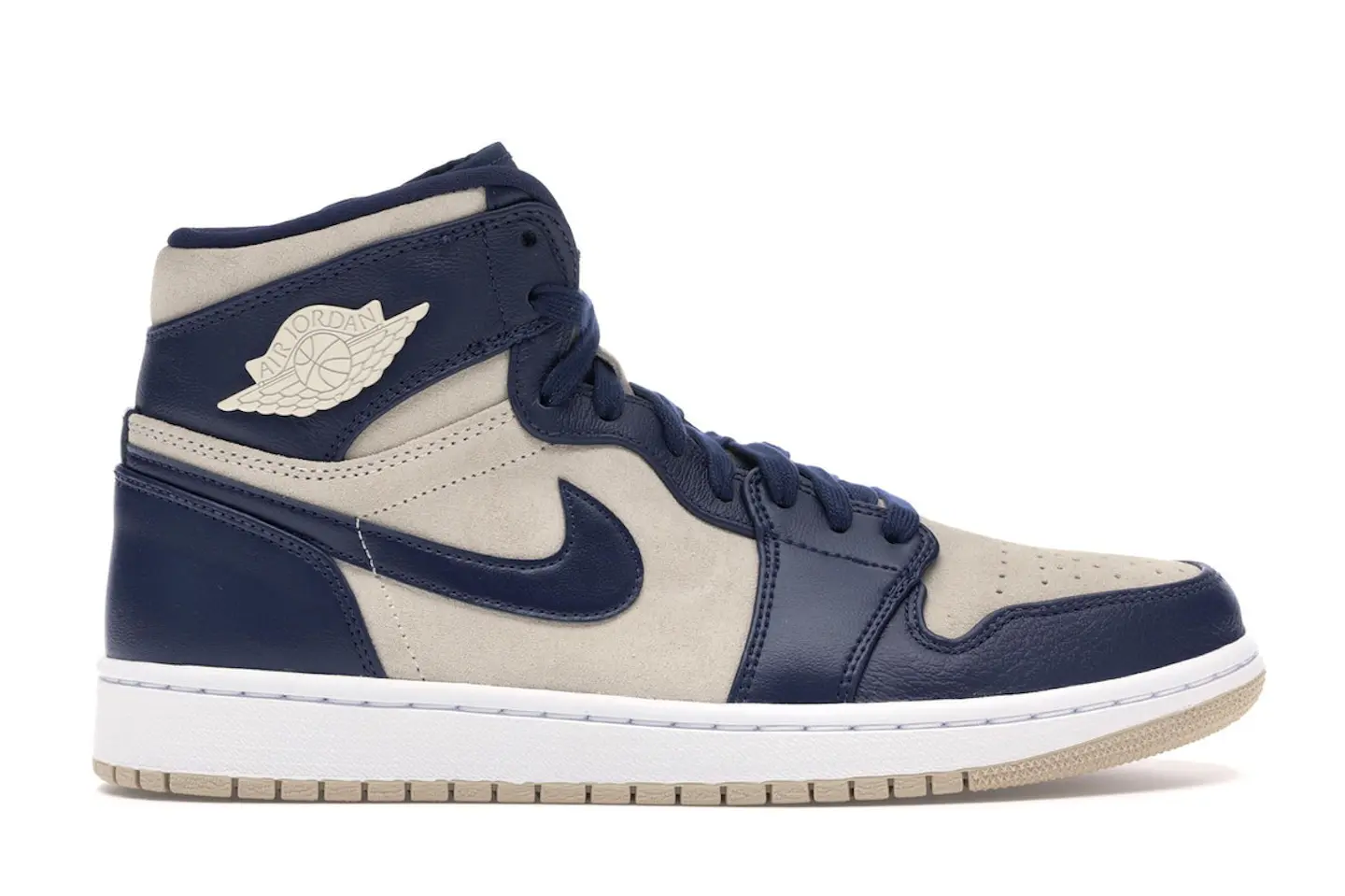 Jordan 1 Retro Premium Midnight Navy Light Cream (Women's) - AQ9131-401 - US