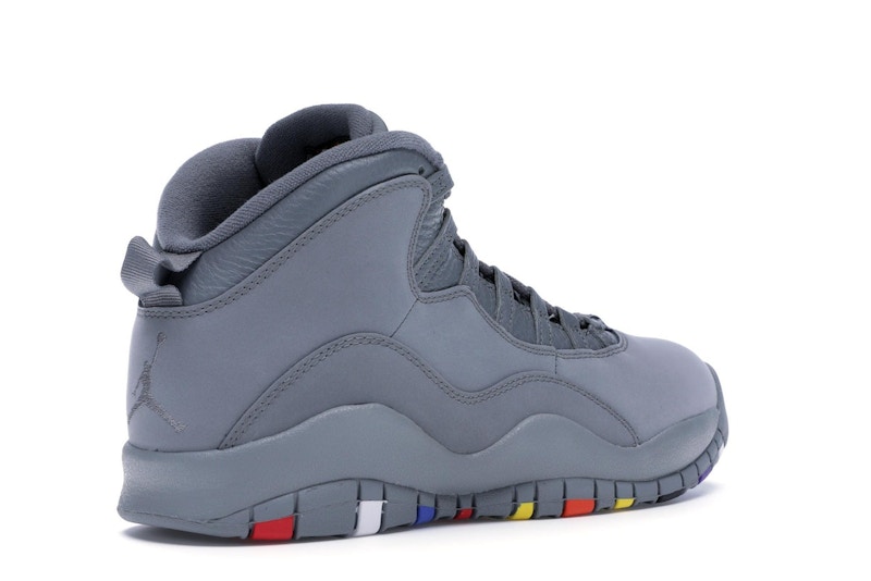 Grey jordans retro 10 clearance