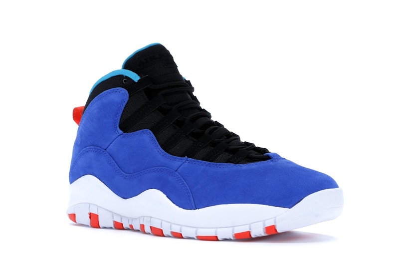 Blue and orange jordan 10 Outlet