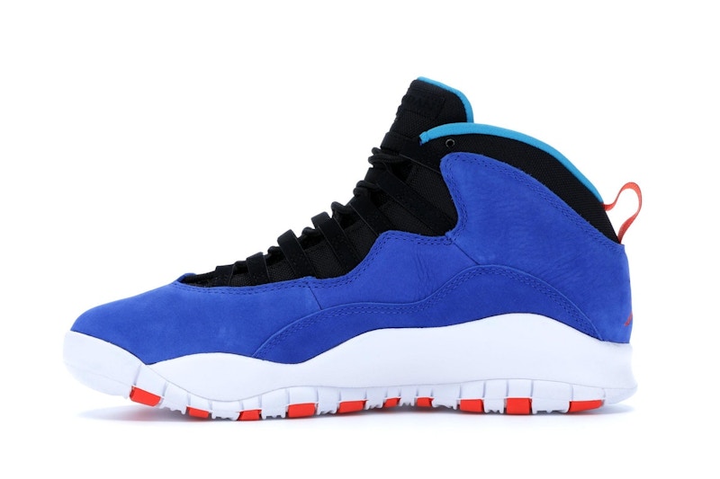 Blue and orange jordan 10 Clearance