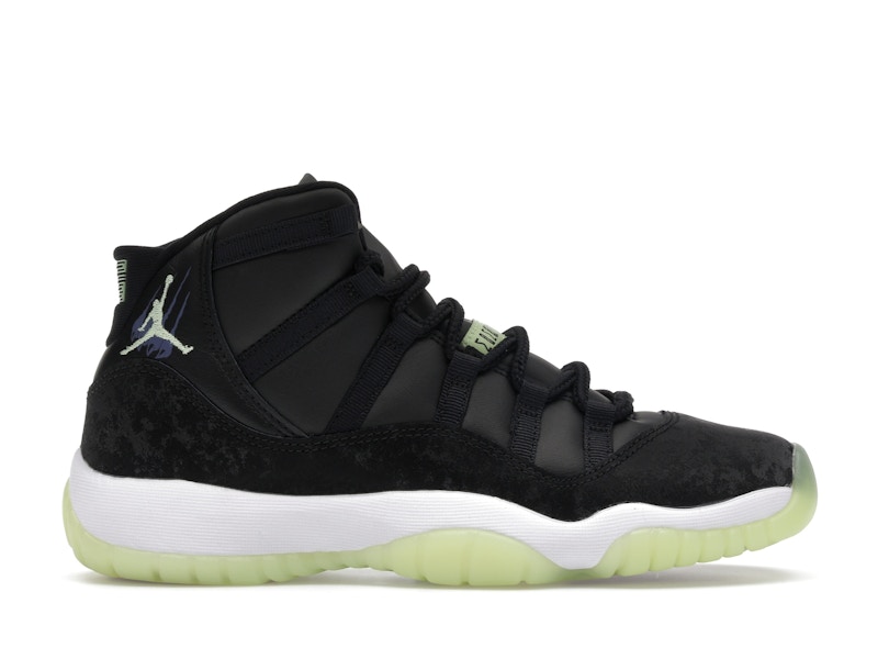 Jordan 11 Retro Black Barely Volt (GS) - IB1378-001 - US