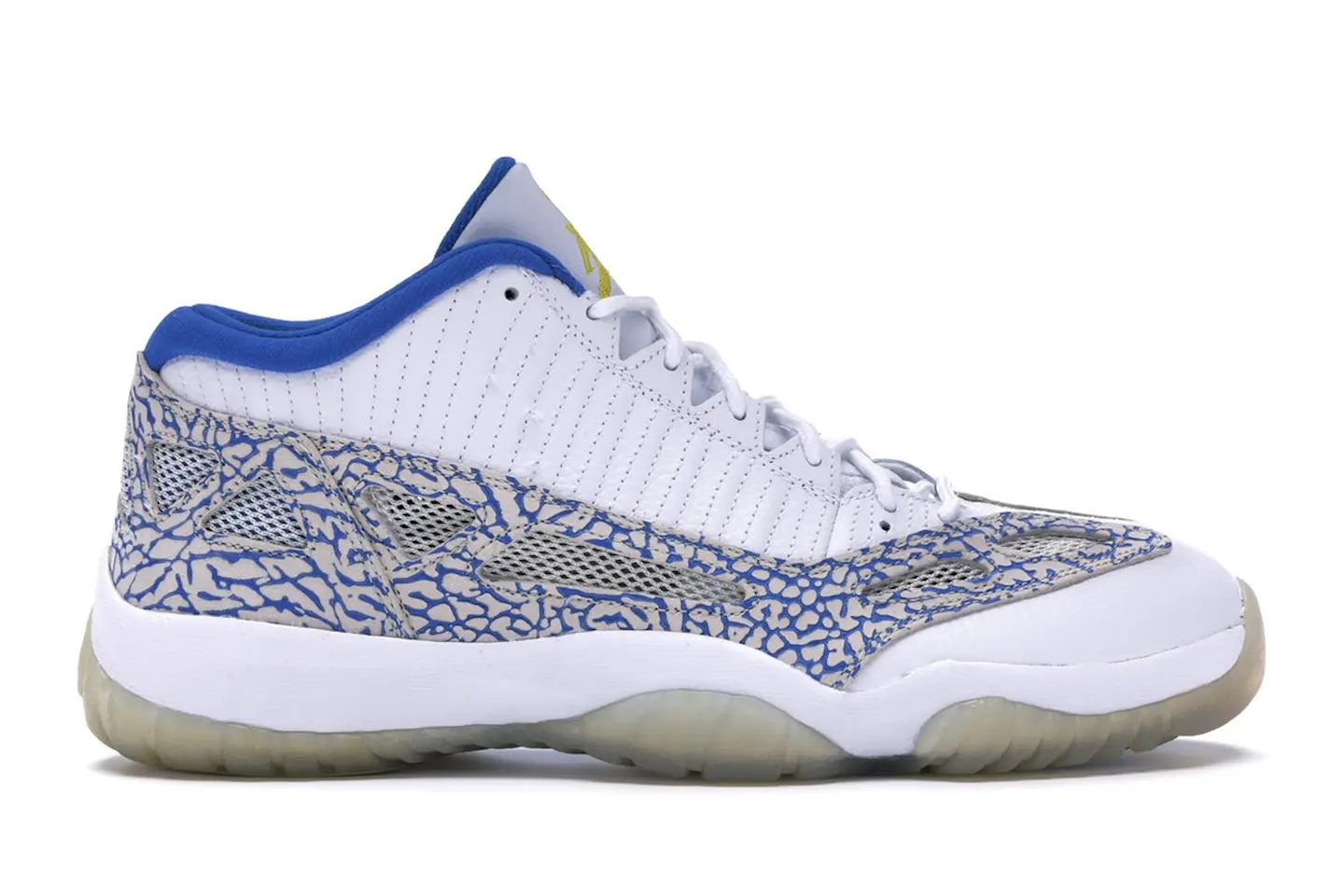 Jordan 11 Retro Low IE White Argon Blue Men's - 306008-172 - US