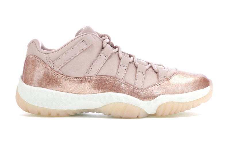 New jordan 11 sales pink and white