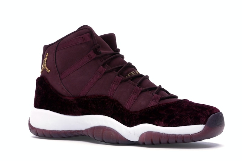 Suede jordan 11 burgundy clearance