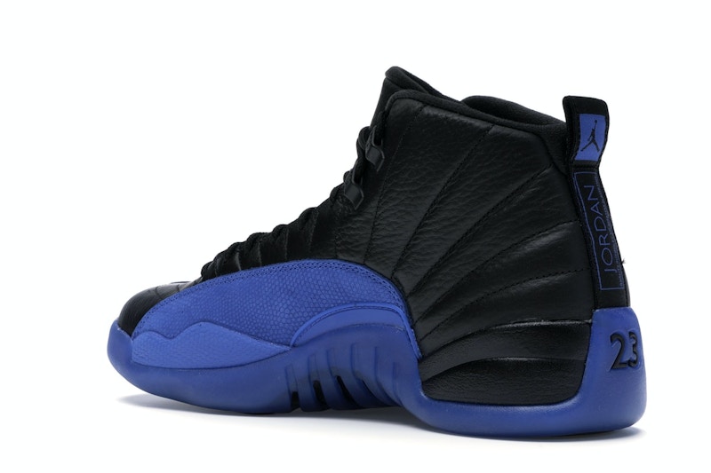 Air jordan 12 retro black and blue clearance