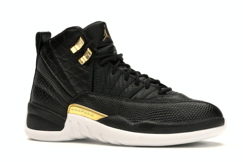 Black white and gold 12s Clearance