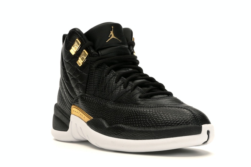 Jordan 12 Retro Black Metallic Gold White W Ao6068 007