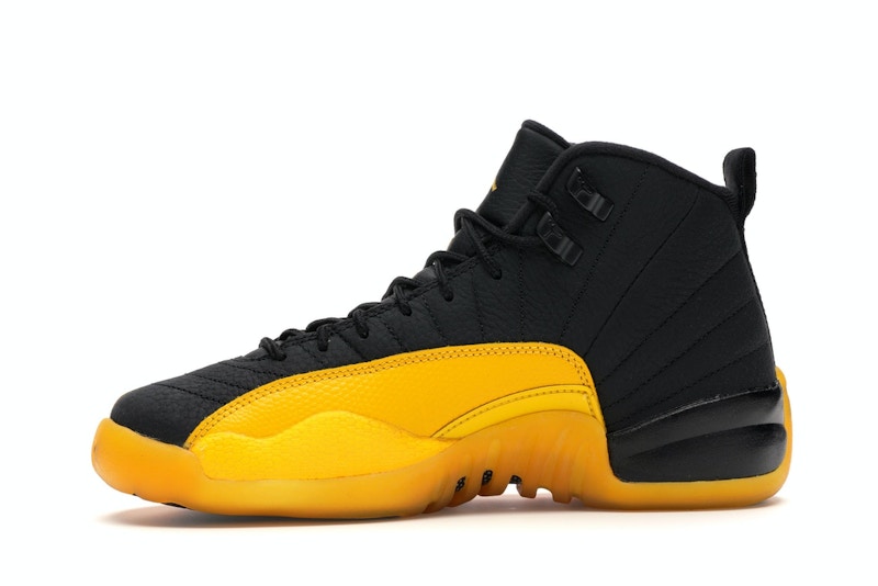 Jordan 12 black and gold grade school Clearance