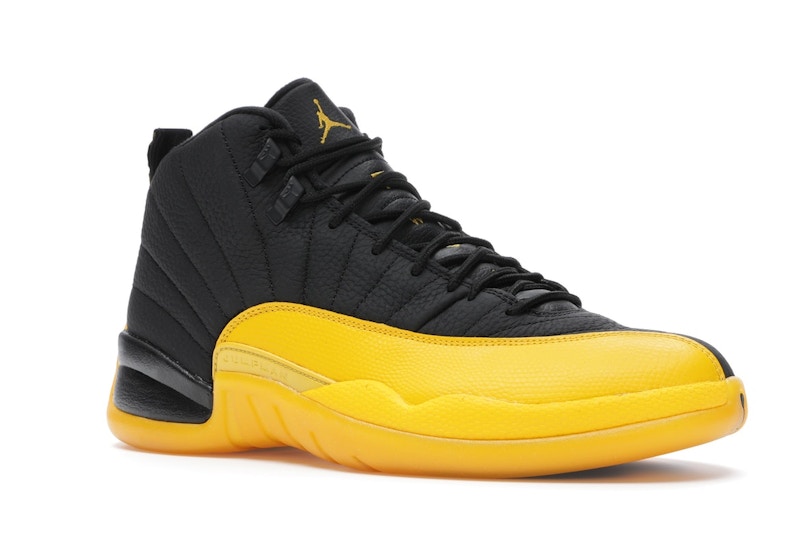 Jordan 12 Retro Black University Gold 070