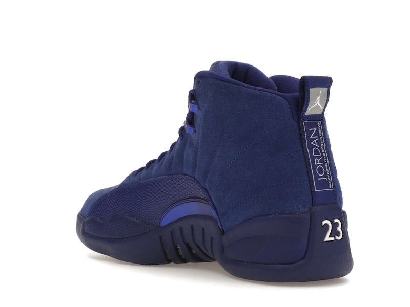 Jordan 12 navy and white Clearance