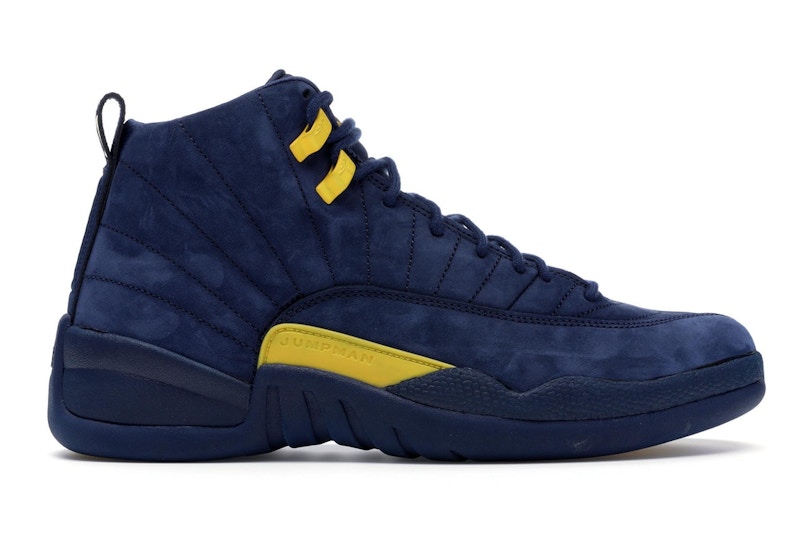 NIKE ナイキ AIR JORDAN12 RETRO MICHIGAN エアジョーダン12 ミシガン ハイカットスニーカー ネイビー