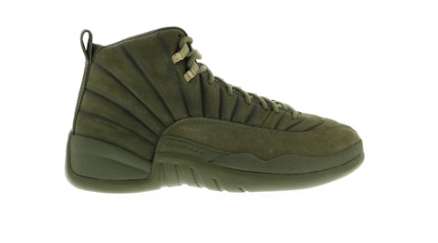 Olive Green 12s Jordans Jordan 12 Retro PSNY Olive Men's AA1233-200 GB
