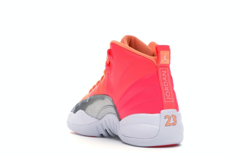 pink orange silver 12s
