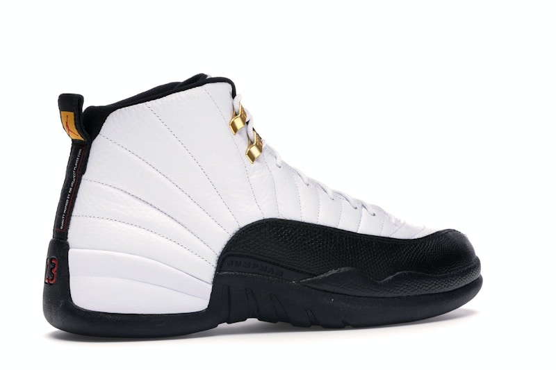 Air jordan 12 white black taxi clearance
