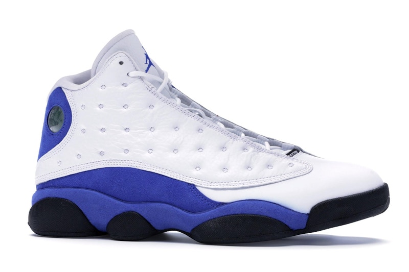 royal blue and white jordan 13