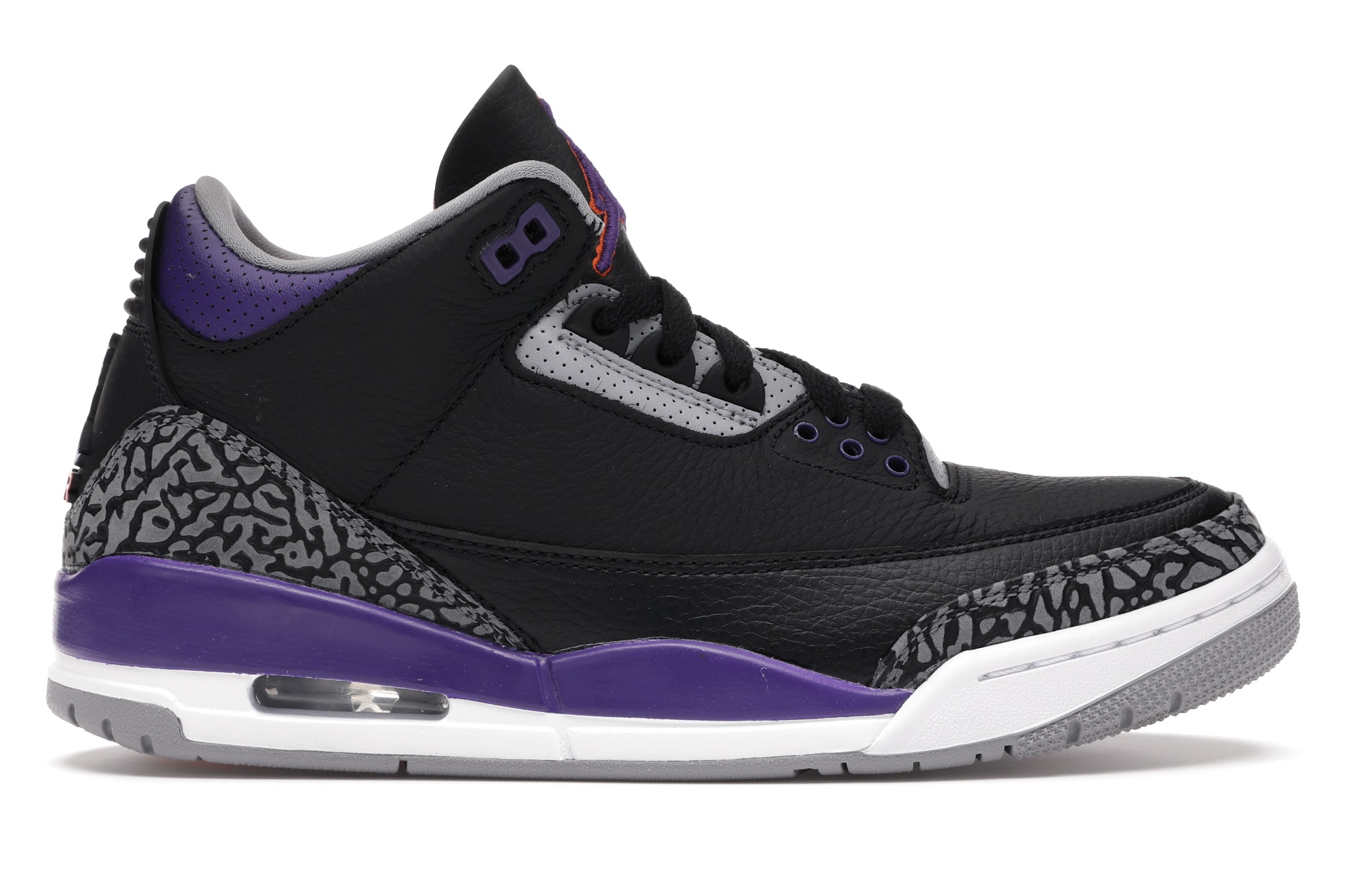 Jordan 3 Retro Black Court Purple メンズ - CT8532-050 - JP