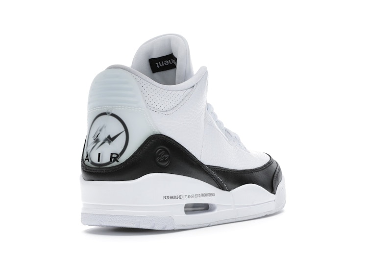 Air jordan 3 x fragment white stockx