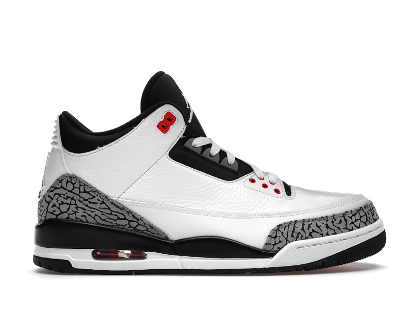 Air Jordan 3 Wolf Grey  Jordan shoes retro, Shoes sneakers jordans,  White leather shoes
