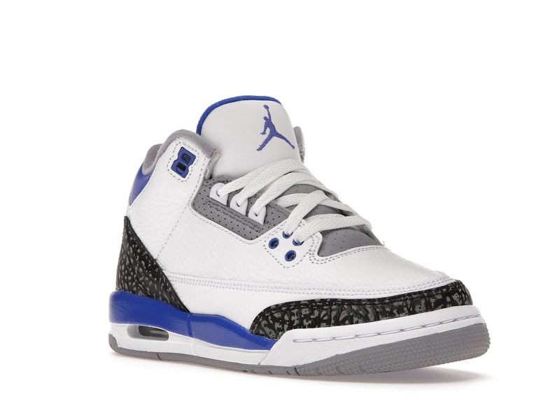 Jordan 3 Retro Racer Blue (GS) - 360° view 6