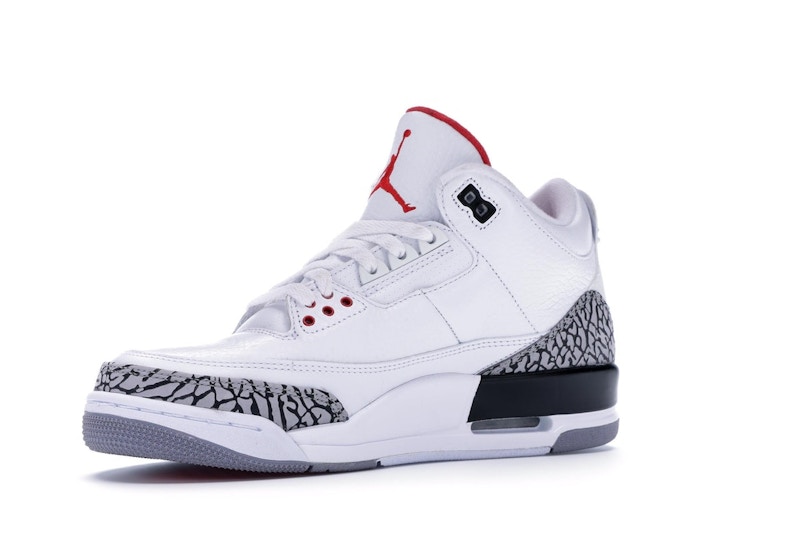 Jordans 3 red and white Clearance