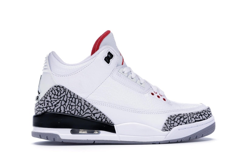 White retro 3s clearance