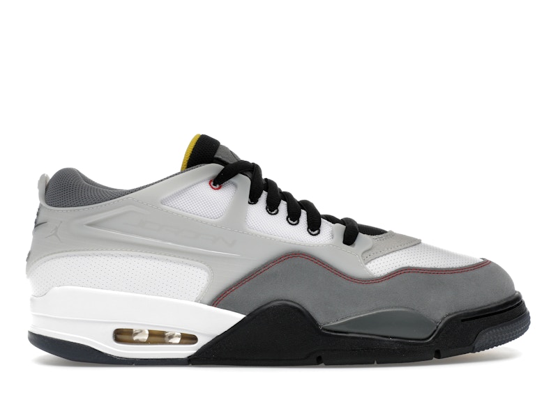 Jordan 4 RM Premium White Black Smoke Grey Fire Red Men's