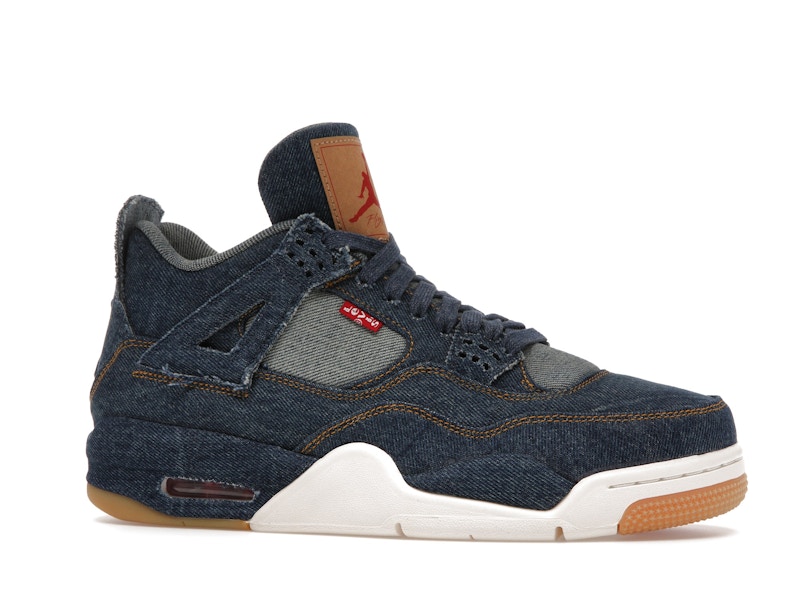 Jordan 4 retro levi's black clearance