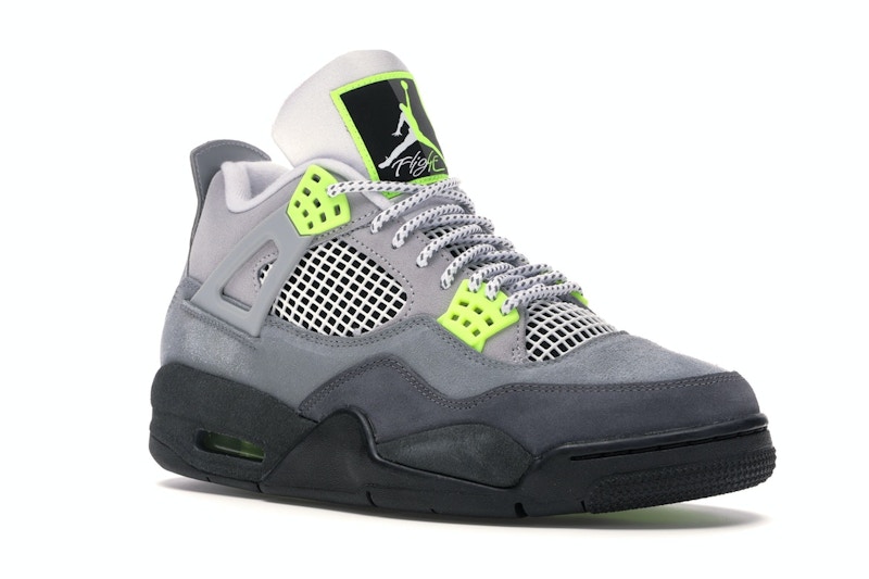 Grey & lime green 4s Clearance