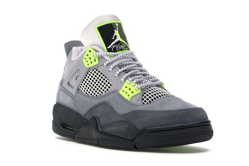 Jordan 4 neon stockx clearance