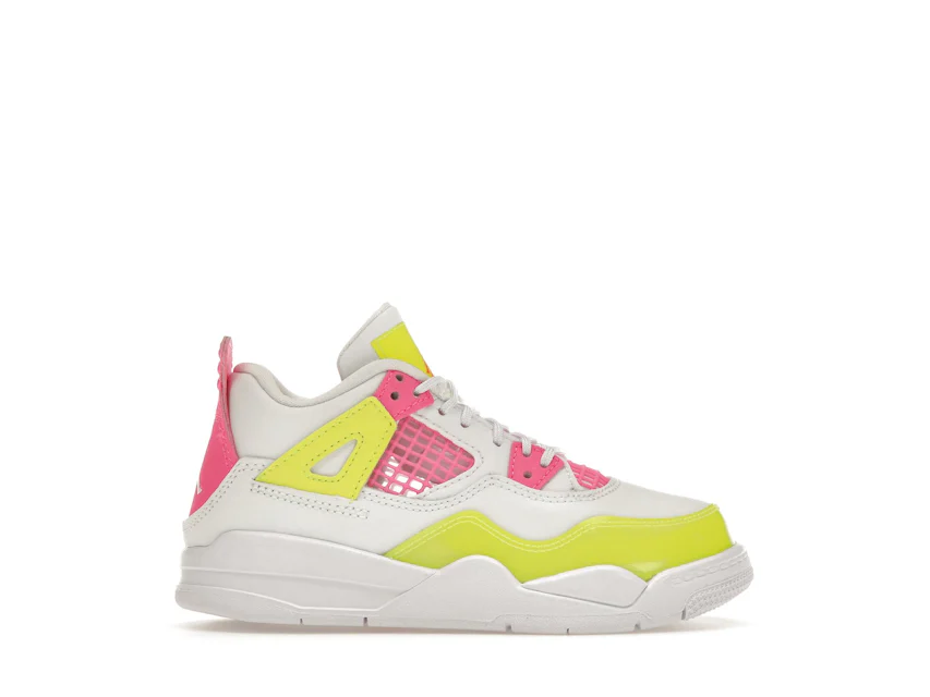 Jordan 4 Retro White Lemon Pink (PS) 0