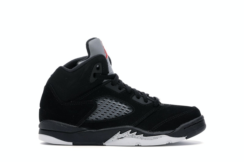 Jordans 5 black 2025 metallic