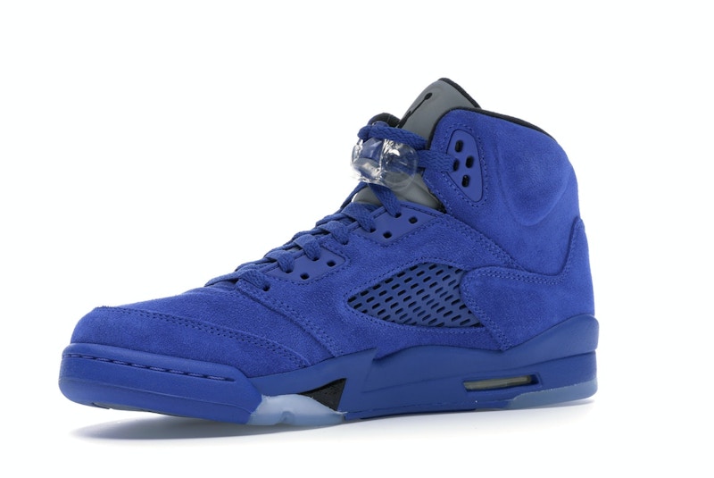 Blue and yellow jordan retro 5 clearance