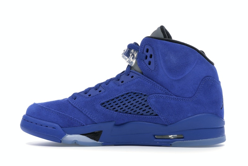 Air jordan 5 blue suede clearance