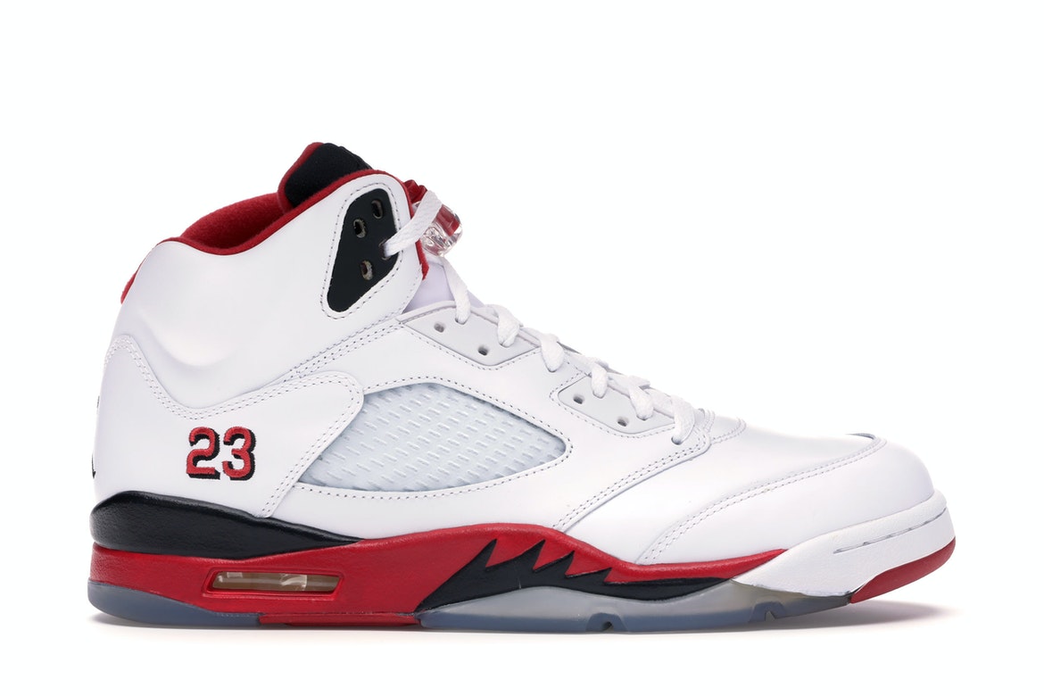 Jordan 5 Retro Fire Red Black Tongue (2013) Men's - 136027-120 - US