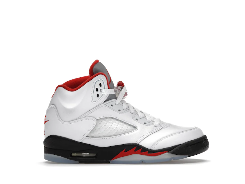 Air Jordan 5 Retro GS 'Fire Red' 2020 Youth Sneakers - Size 3.5