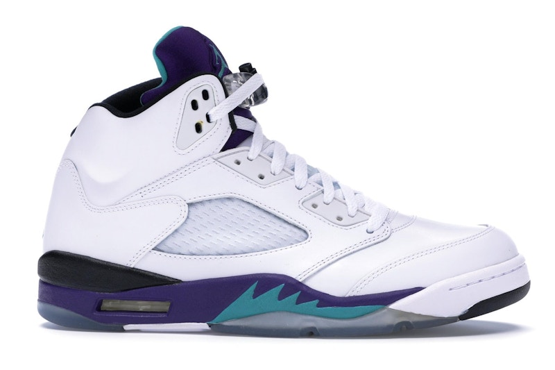 Air jordan 5 off white grape clearance
