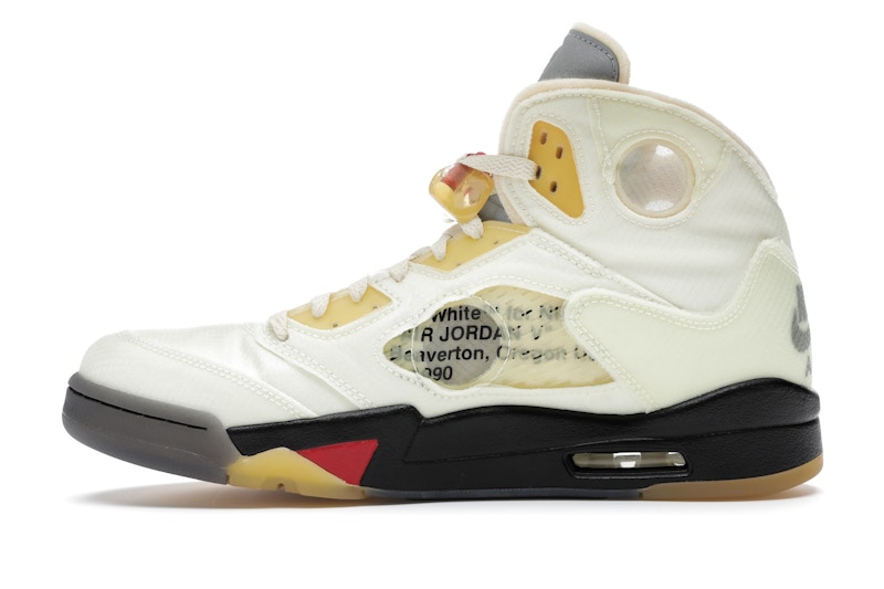 Air jordan 5 off white sail stockx clearance