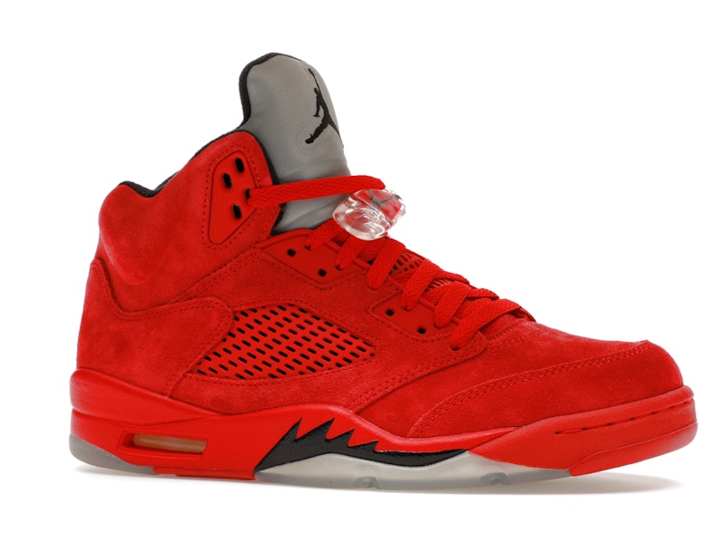 Nike air jordan 5 retro red suede