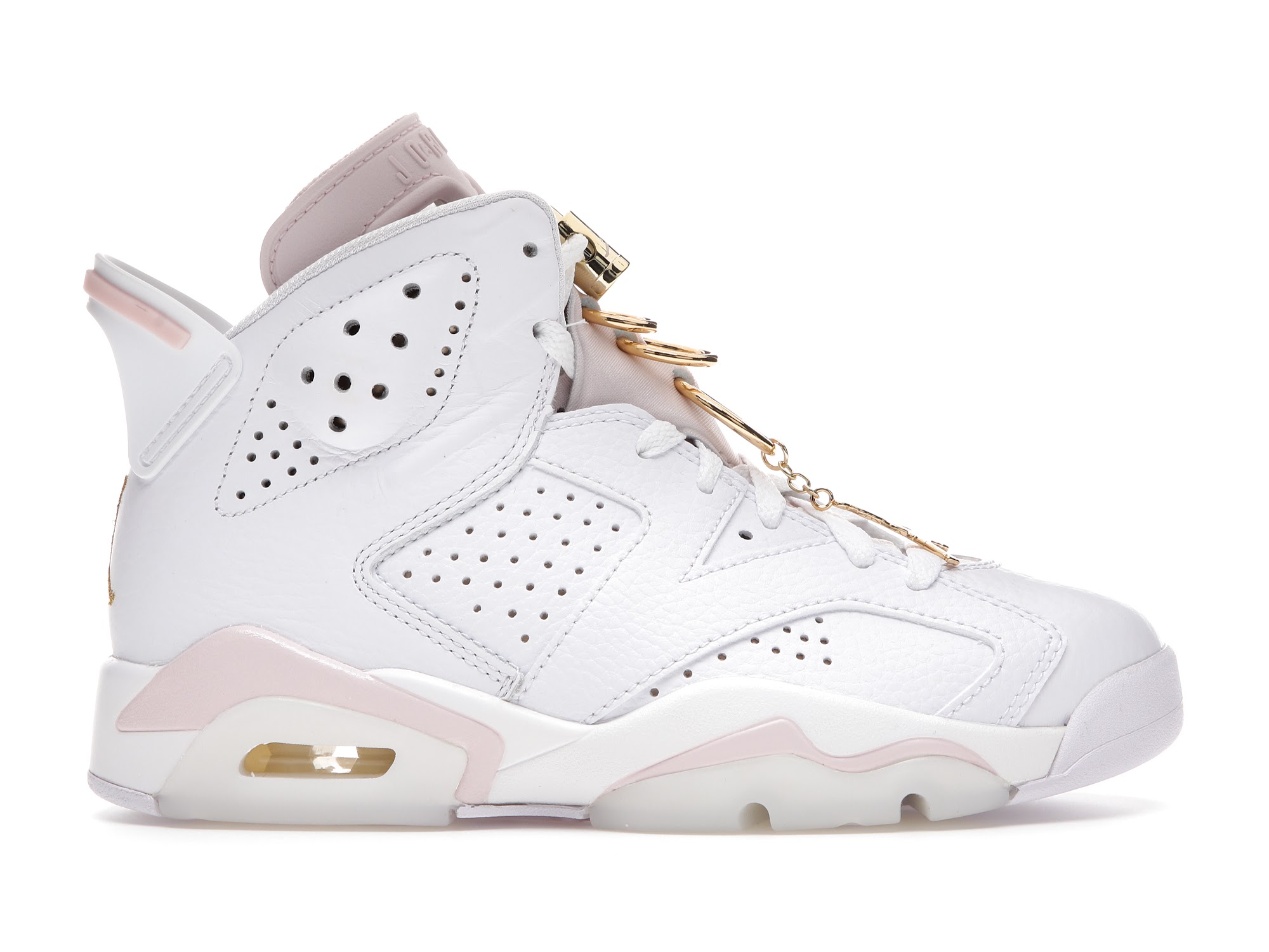 Jordan 6 Retro Gold Hoops (Women's) - DH9696-100 - US